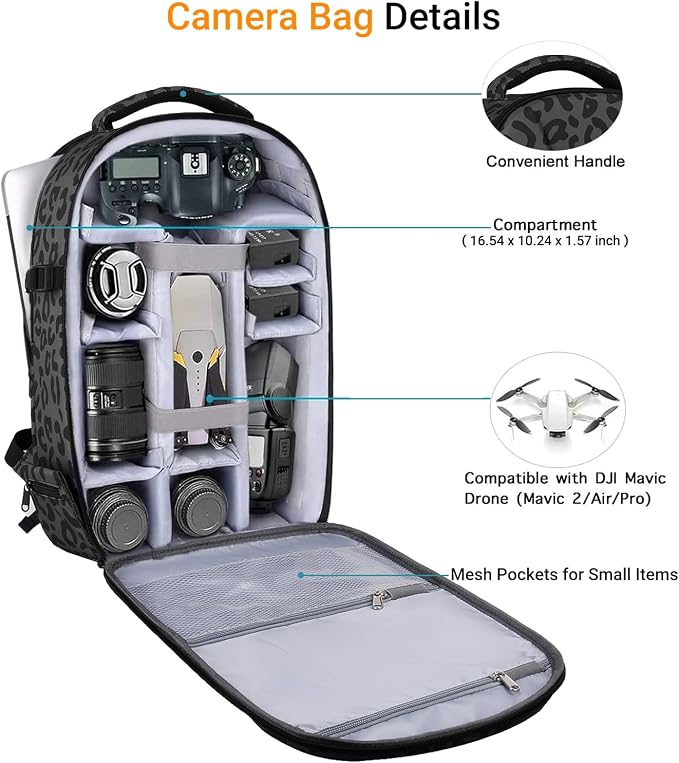 MOSISO Camera Backpack, DSLR/SLR/Mirrorless Photography Camera Bag 15-16 inch - Image 4