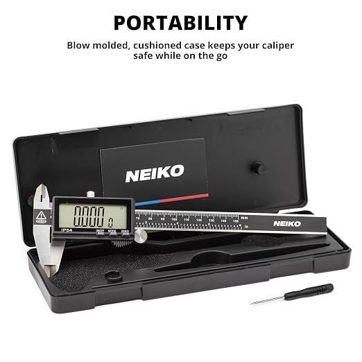 NEIKO 01401A 6-Inch Electronic Digital Caliper, Stainless Steel, Extra Large - Image 6
