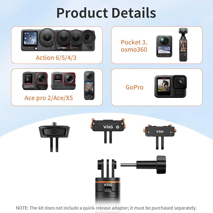 VRIG TP35 Auto Pop Open Extendable Mini Camera Tripod, Portable Small Handle - Image 4