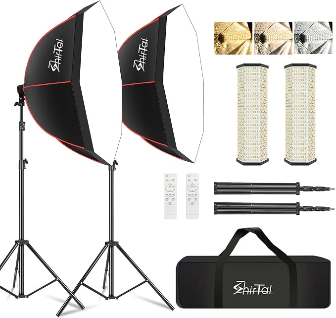 Softbox Lighting Kit, Photo Studio Soft Box Lights by Unknown