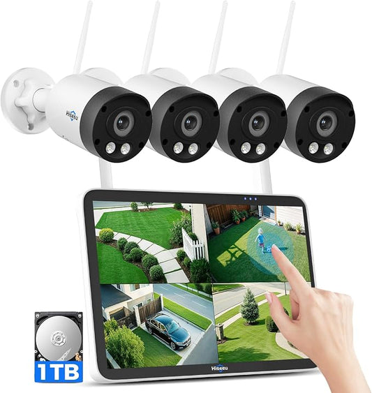 Hiseeu 8MP Outdoor Wireless Security Camera System, 5G/2.4G WiFi-Pro 4K Cameras by Hiseeu