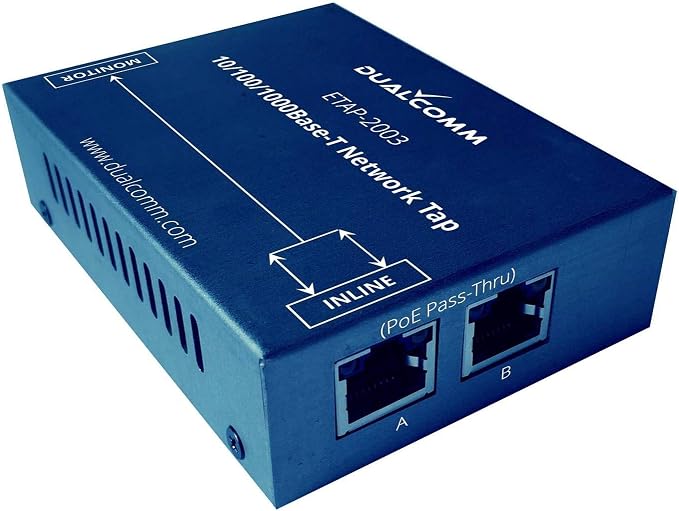 Dualcomm10/100/1000Base-T Gigabit Ethernet Network TAP by Dualcomm