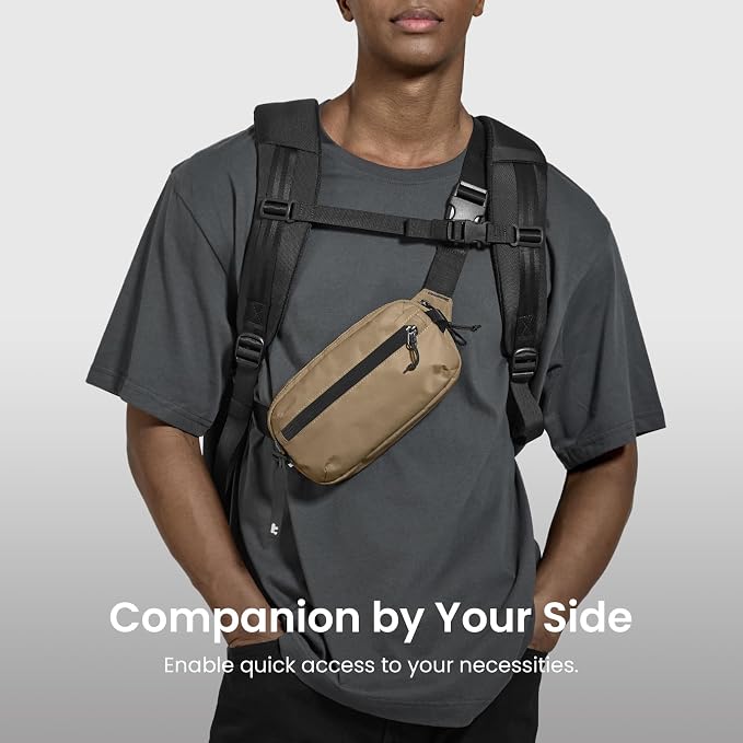 tomtoc 1.5L Sling Bag with RFID Blocking, Crossbody Bag Minimalist Chest - Image 6