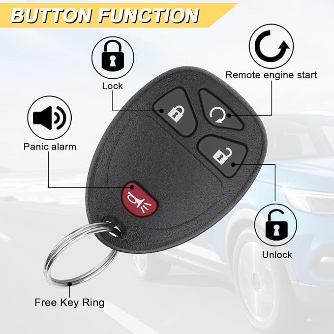 Vurkcy Key Fob Keyless Entry Remote Compatible - Image 5