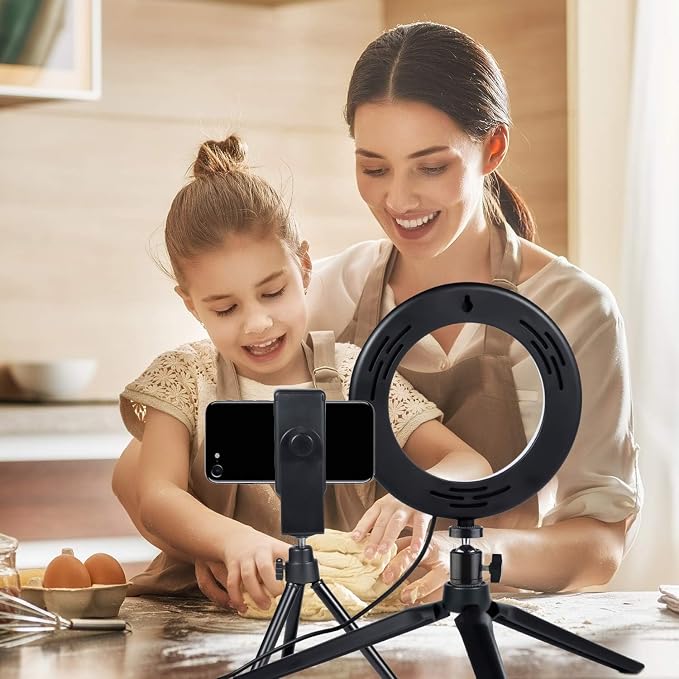 LED Ring Light 6" with Tripod Stand - Image 5