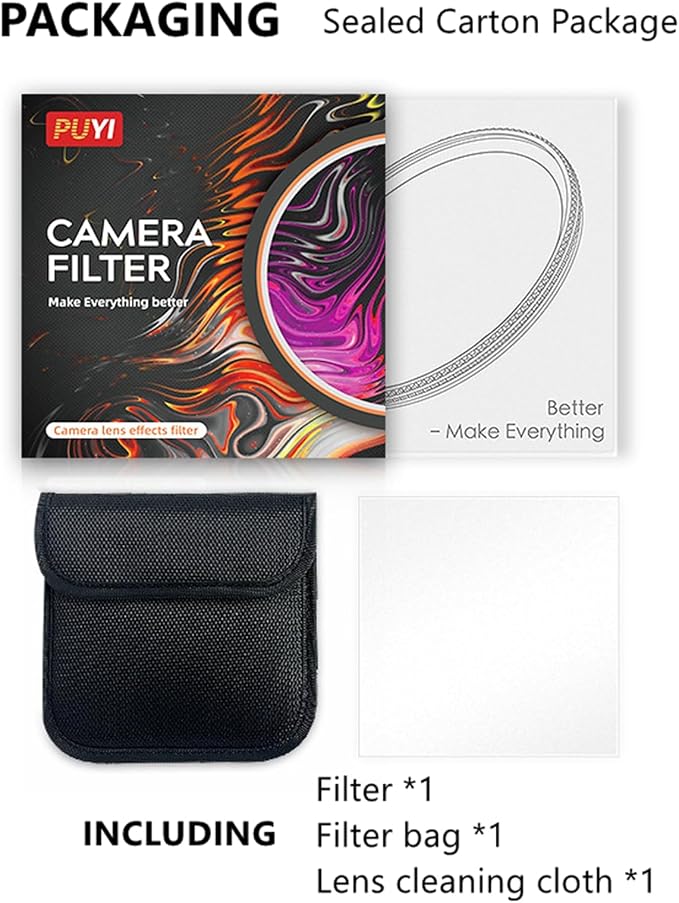 Camera Vortex Effect Filter, 77MM Prism Film Special Effects Glass Lens - Image 7