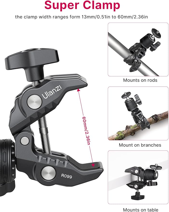 ULANZI R099 Super Clamp Camera Mount - Image 5