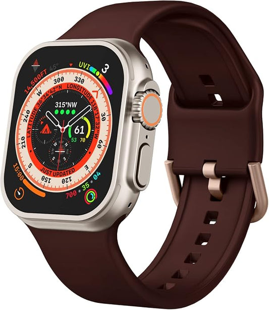 Sport Band Compatible with Apple Watch Bands 49mm 46mm 45mm 44mm 42mm 41mm 40mm by Recoppa