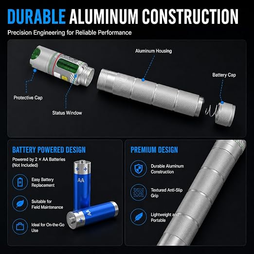 2PCS Fiber Optic Visual Fault Locator Kit, VFL Pen Compatible - Image 6