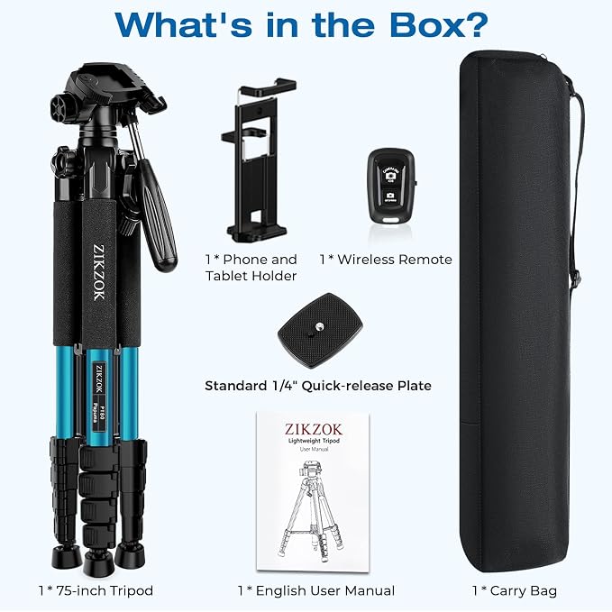 75" Heavy Duty Camera Tripod Stand - Image 7
