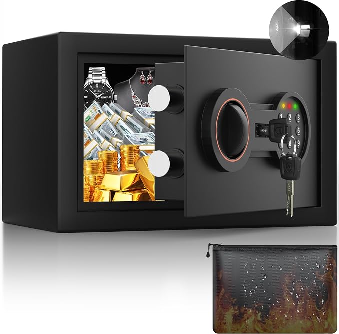 Small Safe for Home, 6.69"H Safe Box by BuildYourSafekeepingSystem