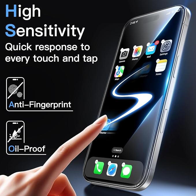 JETech Screen Protector for iPhone 17 Pro Max 6.9-Inch - Image 6
