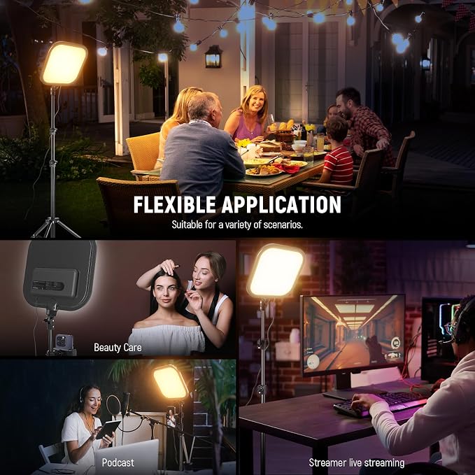 NEEWER BASICS15W 10.8" LED Video Light Panel Lighting Kit - Image 6