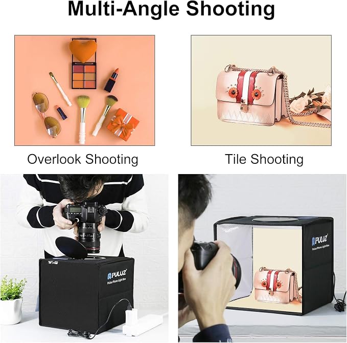 Photo Studio Light Box PULUZ 9.8in/25cm Portable Folding Photography Shooting - Image 6