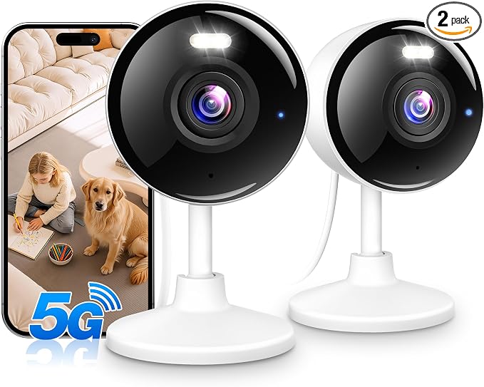 2K Cameras for Home Security, 5G & 2.4G WiFi Security Camera Indoor Outdoor for by Techage