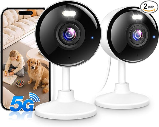 2K Cameras for Home Security, 5G & 2.4G WiFi Security Camera Indoor Outdoor for by Techage