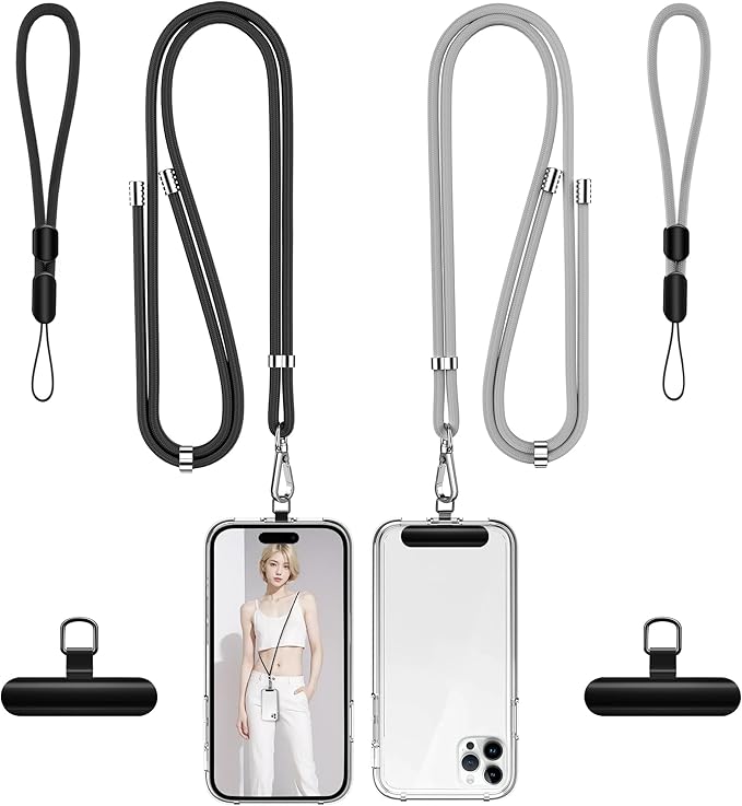 takyu Phone Lanyard, 2 Pack Adjustable CellPhone Lanyard Crossbody Neck Strap & by Takyu