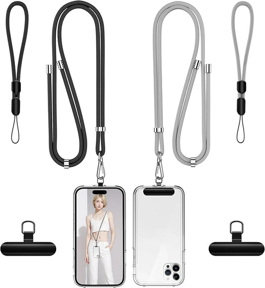 takyu Phone Lanyard, 2 Pack Adjustable CellPhone Lanyard Crossbody Neck Strap & by Takyu