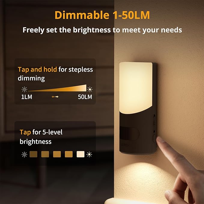 Lyridz Motion Sensor Wall Sconce, Up & Down Dual Beam Rechargeable Night Light - Image 5