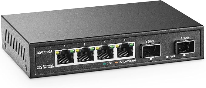 4 Port 2.5G Network Switch by YuLinca