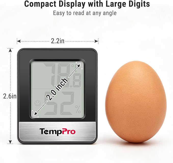 TempPro TP49 Digital Hygrometer Indoor Thermometer Humidity Meter Room - Image 4