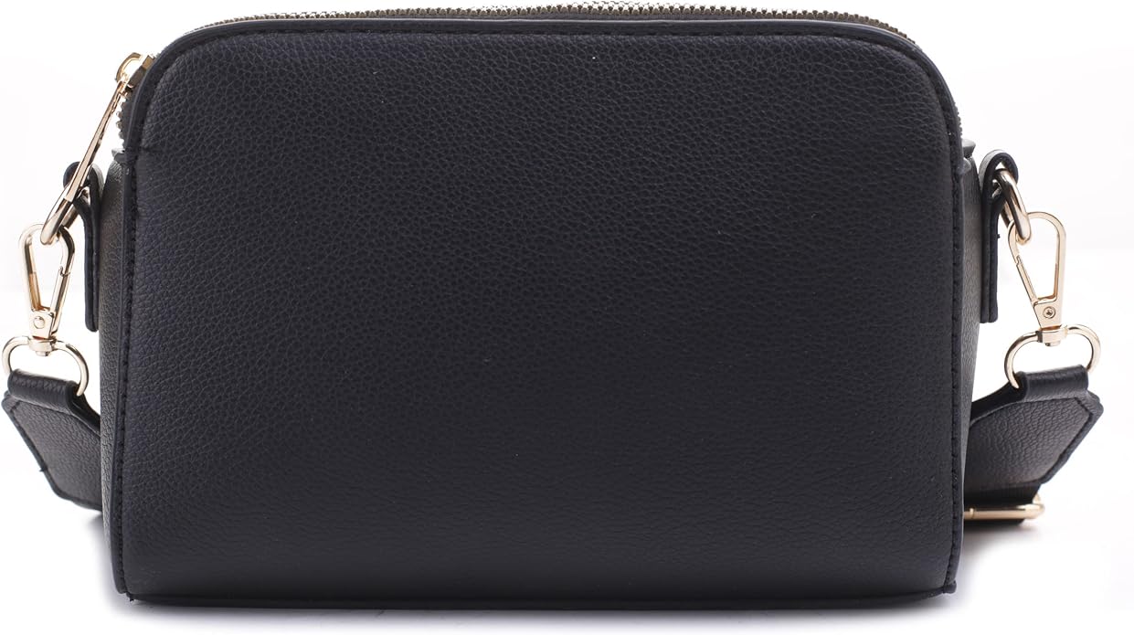 EVVE Crossbody Bags for Women Trendy Triple Zip Small Crossbody Camera Bag Purse - Image 3