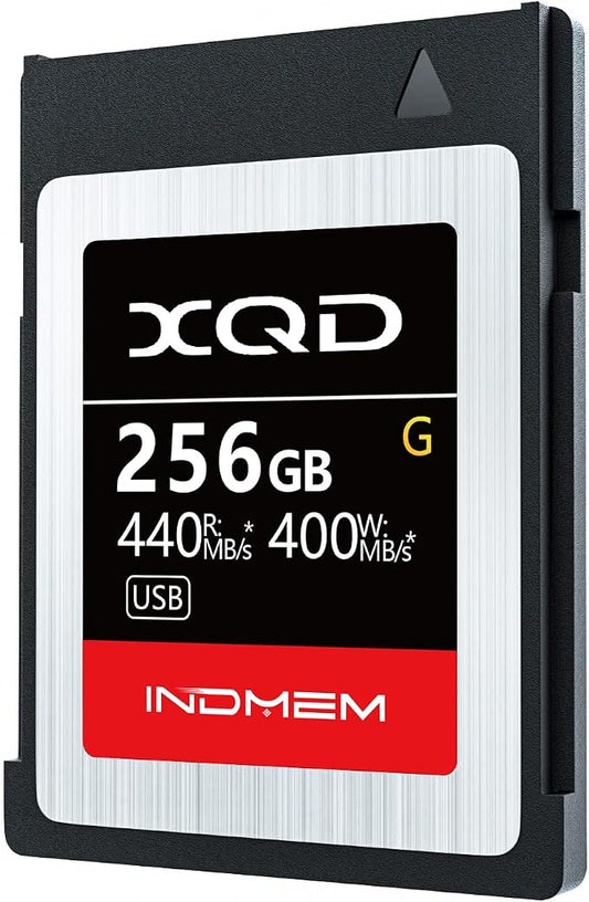 INDMEM XQD 256GB Memory Card, 5X Tough MLC XQD Flash Memory Card High Speed G by INDMEM