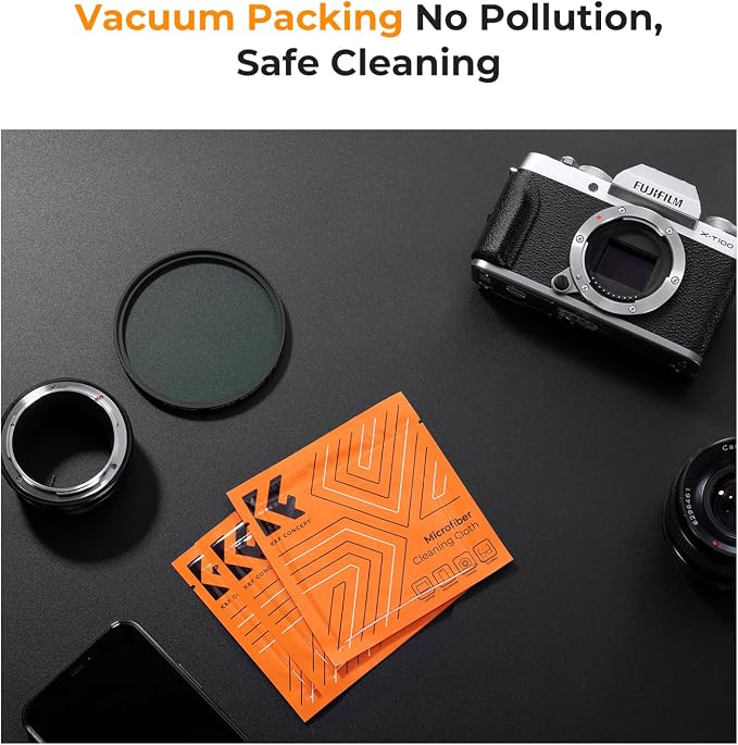 K&F Concept 62mm Lens Cap, 9-in-1 Center Pinch Lens Cover + Anti-Loss Keeper - Image 7