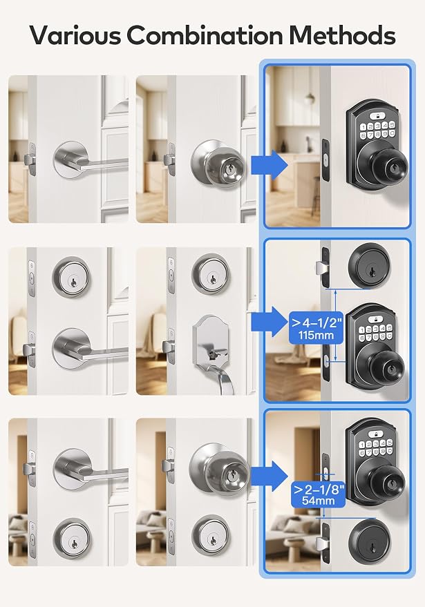 TEEHO TE003 Keyless Entry Keypad Door Lock - Image 8