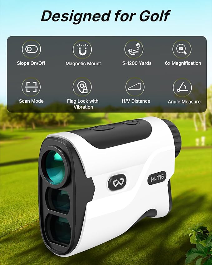WOSPORTS Golf Rangefinder with Slope - Image 2