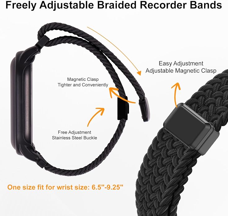 Adjustable Braided Wristband Compatible - Image 4