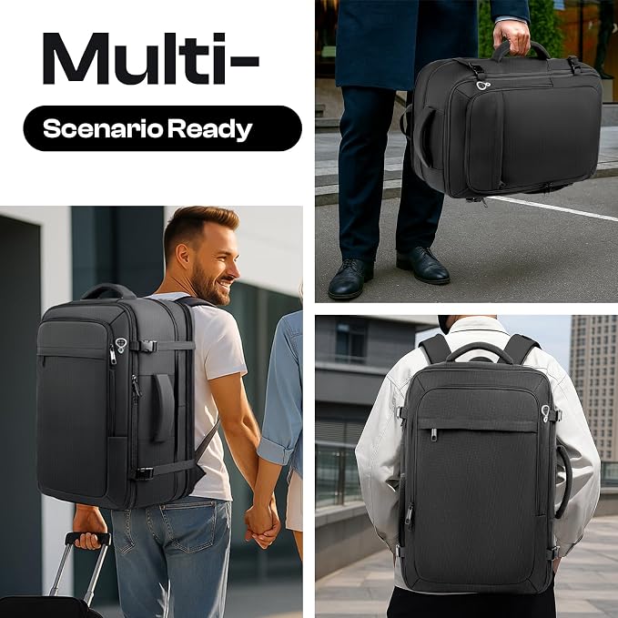 Carry on Backpack, Extra Large 55L Travel Backpack TSA Approved, Expandable - Image 8
