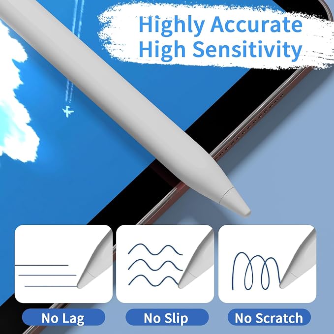 Stylus Pens for Touch Screens, Universal Fine Point iPad Pencil - Image 5