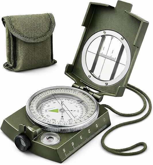 Military Lensatic Compass, Hiking Compass by Unknown