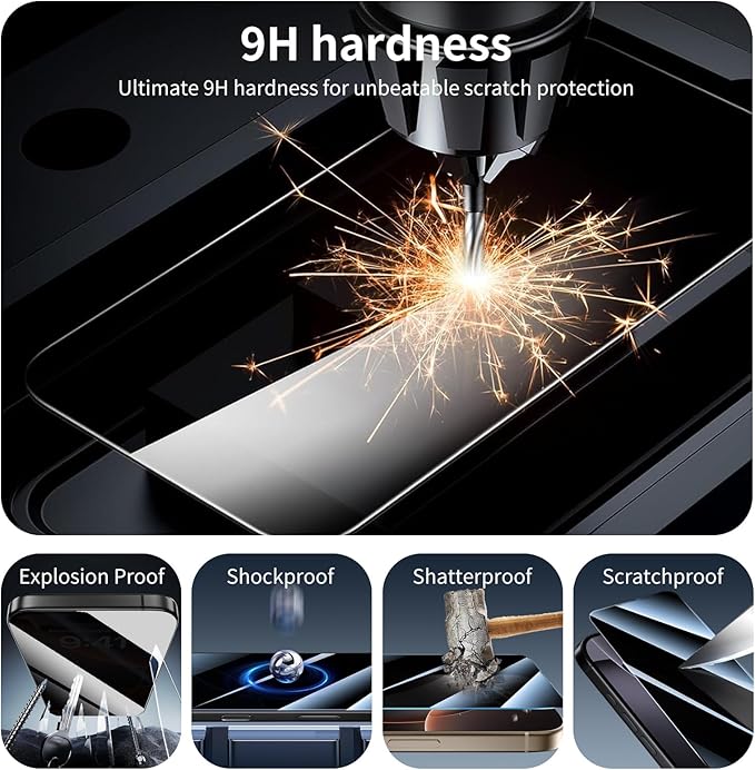 3+3-Pack, Privacy Screen Protector and Camera Lens Protector - Image 5