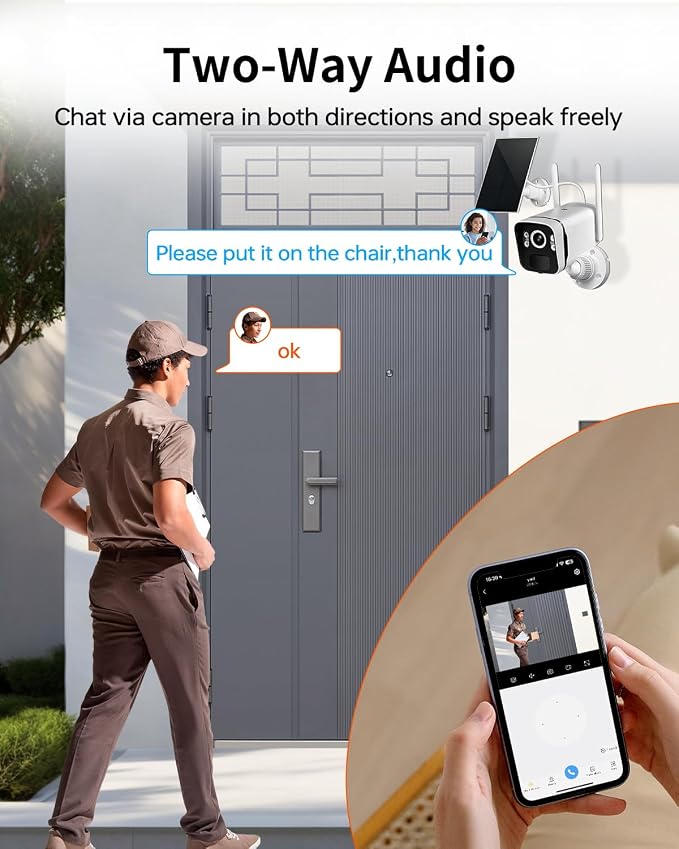4MP Solar Powered Security Camera Outdoor Wireless System - Image 4