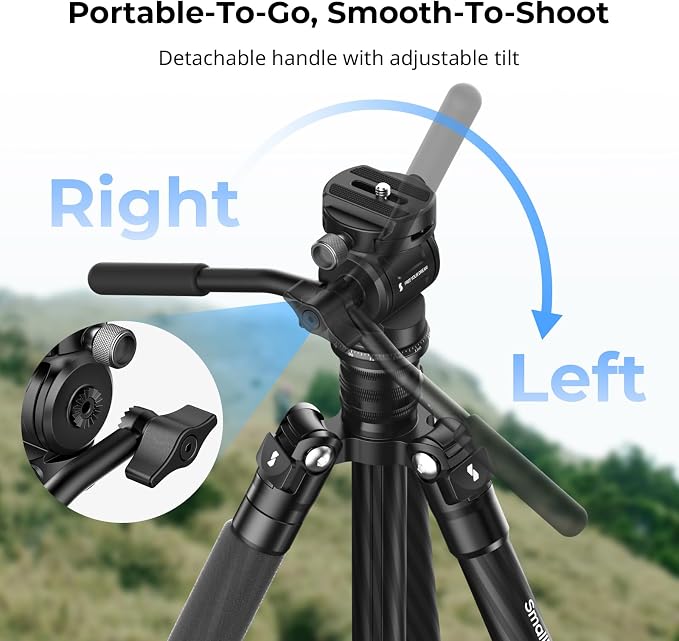 SmallRig CH3 Video Head, Tripod Fluid Head Pan Tilt Head - Image 6