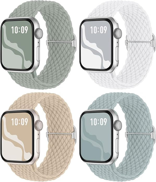 4 Pack Braided Stretchy Bands Compatible by Suitisbest
