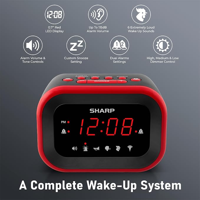 Sharp Big Bang Super Loud Alarm Clock - Image 5