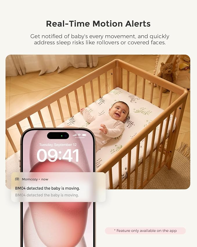 Momcozy Smart WiFi Baby Monitor, APP Control Baby Monitor - Image 4