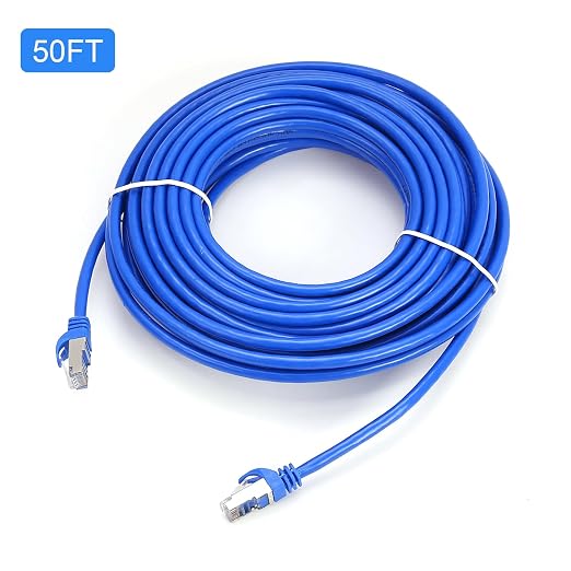 CAT 6 Shielded Ethernet Cable 50FT, Indoor High-Speed 10Gbps Snagless Shielded - Image 7