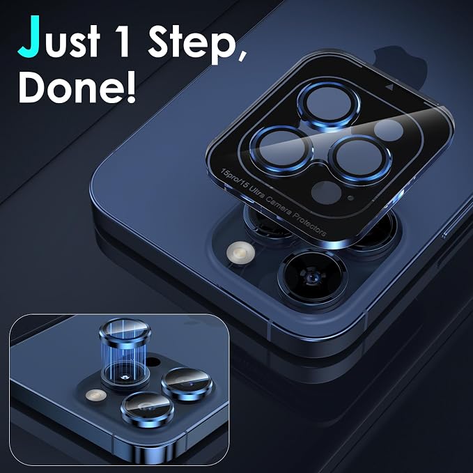 YWXTW CameraLens Protector, Tempered Glass Screen Metal Individual Cover - Image 4