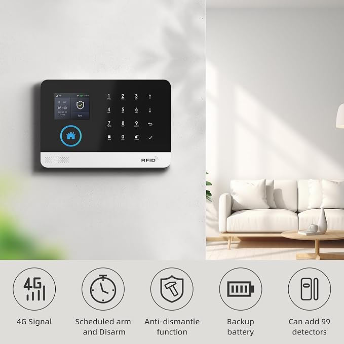 PGST Home Security Systems for House, Wireless Home Security Alarm System - Image 2
