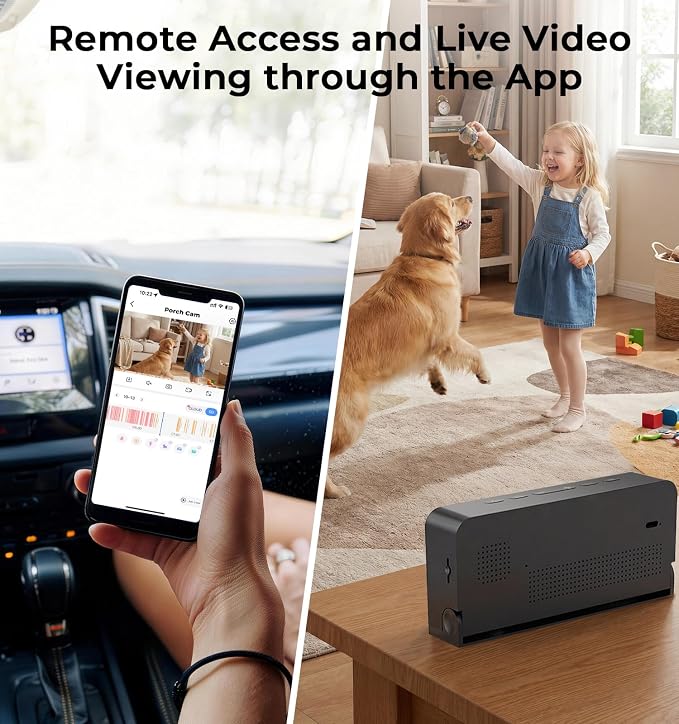Gyliziex 2K Clock Camera, 5G & 2.4G WiFi Indoor Pet Nanny Cameras - Image 2