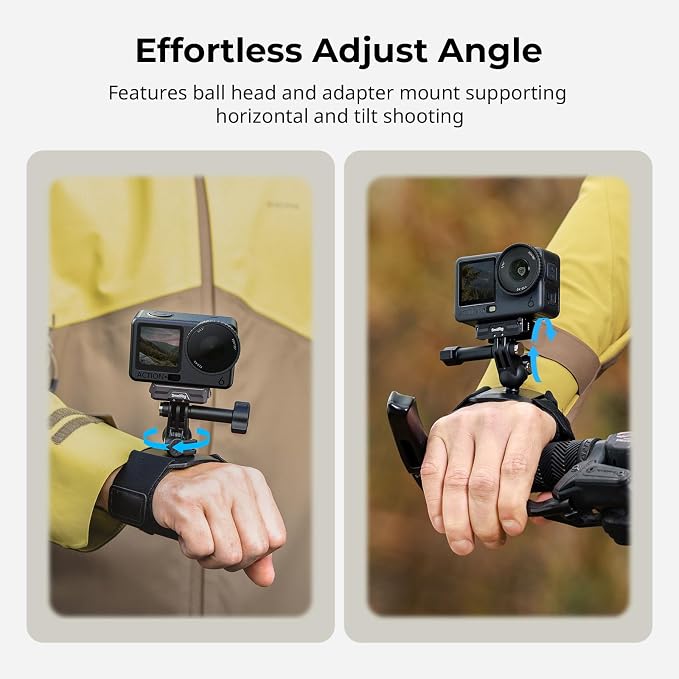 SMALLRIG Wrist Strap Mount for GoPro Hero 13/12/11/10/9 Black, for DJI Osmo - Image 2