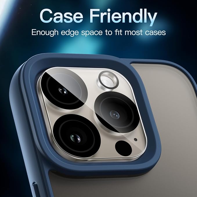 JETech Camera Lens Protector for iPhone 16 Pro 6.3-Inch and iPhone 16 Pro Max - Image 6
