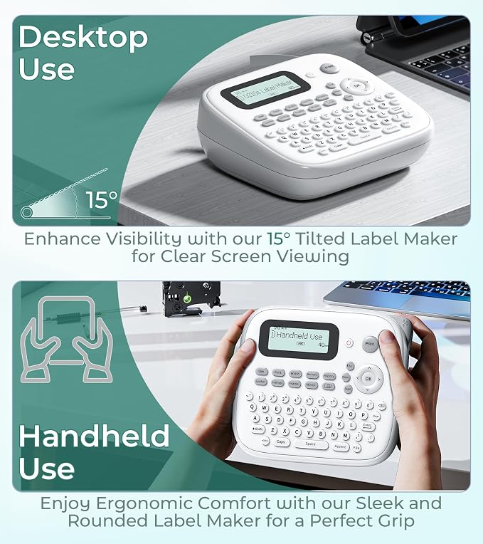 Label Maker Machine with 4 Tapes, D210s Labelmaker, Replacement - Image 5