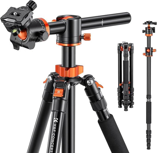 K&F Concept 67 inch Camera Tripod Horizontal Aluminum Tripods Portable Monopod by KFCONCEPT