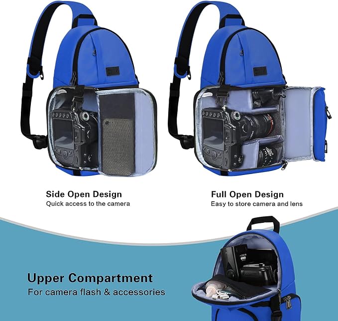MOSISO Camera Sling Bag, DSLR/SLR/Mirrorless Camera Case Shockproof Photography - Image 2
