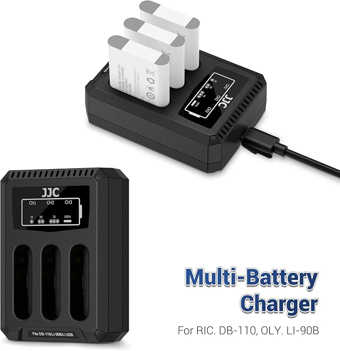 JJC DB-110 Battery Charger USB Multi-Slot - Image 2